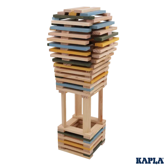 KAPLA Box 120 (Light Blue, Yellow & Green)