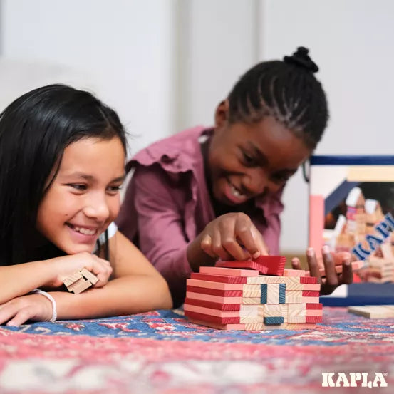 KAPLA Box 120 (Dark Blue, Pink & Red)