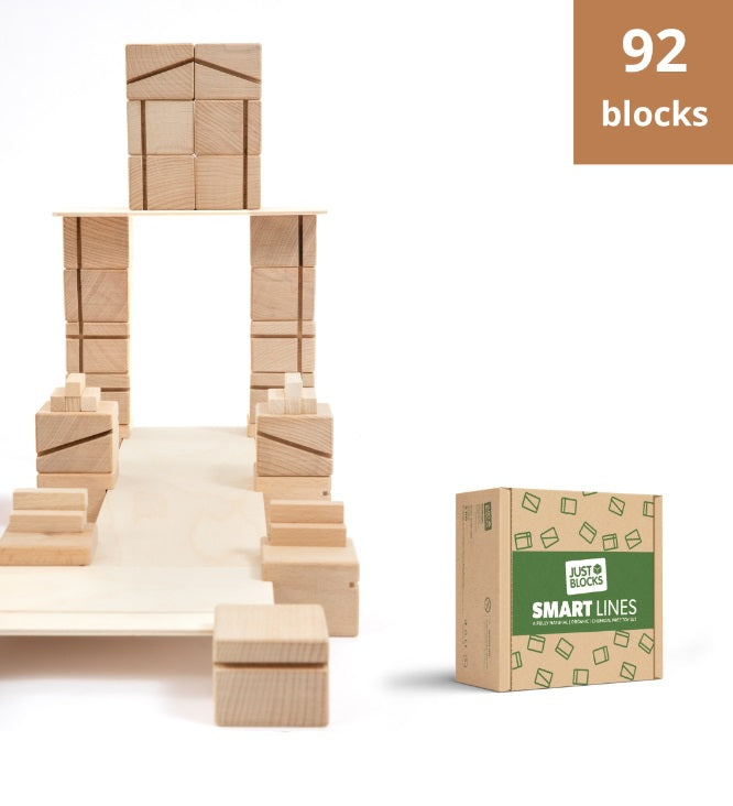 Smart Mini Blocks Just Blocks - Construction Blocks SMART LINES 92 pcs – Acorn Wonder