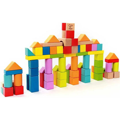 Hape Alphabet and Number Building Blocks (80 pieces) | 桶裝積木（80 件）