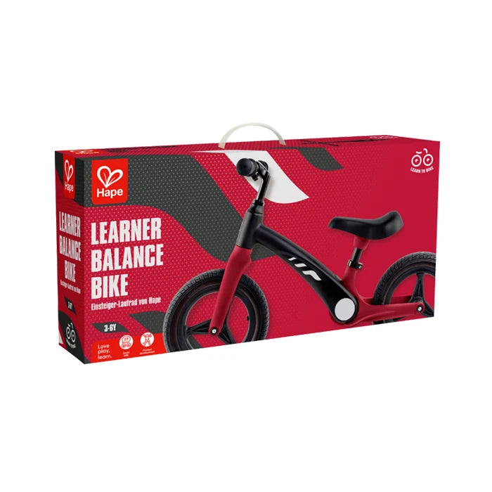 Hape Balance Bike Red & Black｜初階平衡車紅黑色