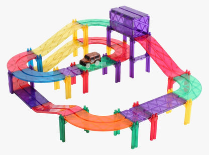 MNTL Mag-Car Track Toy Set 52pcs 磁力片電力軌道車