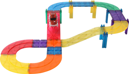 MNTL Mag-Car Track Toy Set 52pcs 磁力片電力軌道車