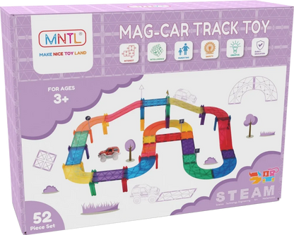 MNTL Mag-Car Track Toy Set 52pcs 磁力片電力軌道車