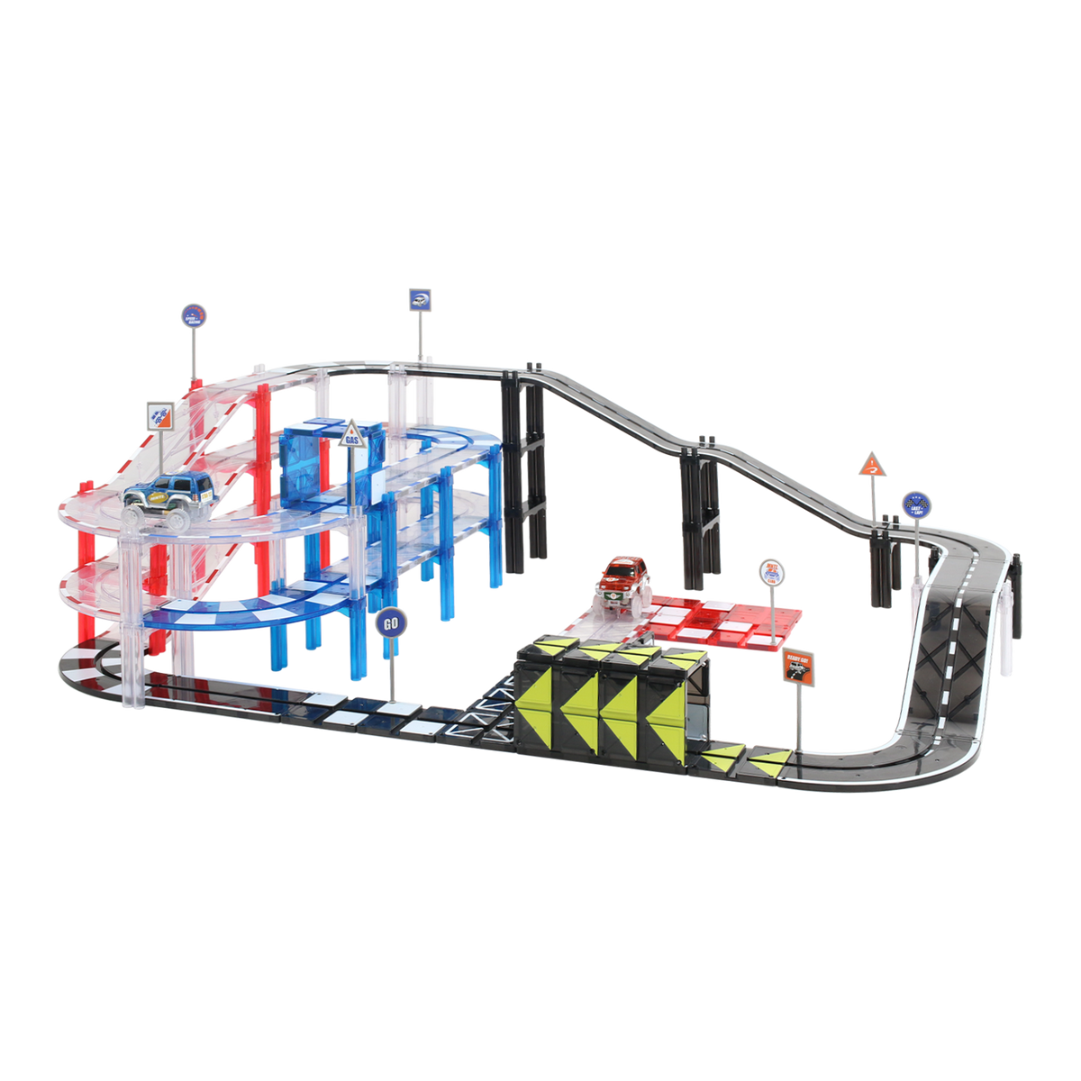 MNTL Mag-Car Track Toy Set 72pcs 磁力片電力軌道車