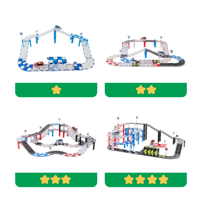 MNTL Mag-Car Track Toy Set 72pcs 磁力片電力軌道車