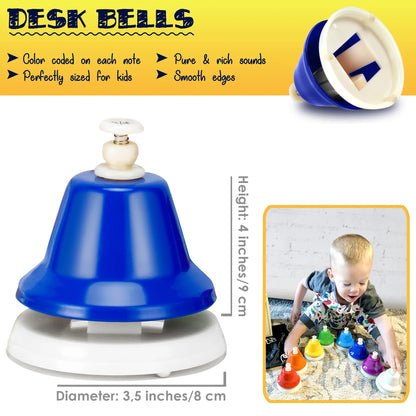 Rainbow Desk Bells Set