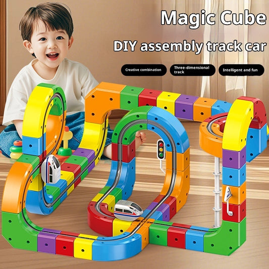 3D Infinity Magnetic Electric Train Set