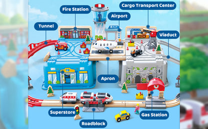 Hape Super Cityscape Transport Bucket Set