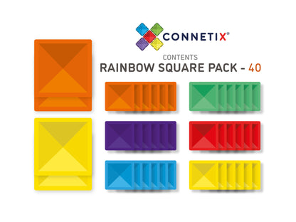 Rainbow Square Pack 40 pc